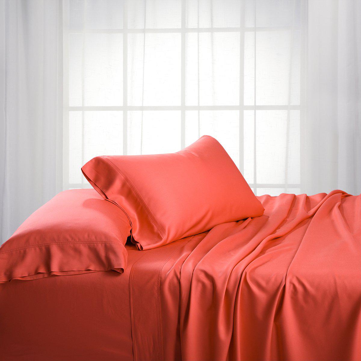 Bamboo Cotton Sheet Set - 15" Fitted Sheet Pockets