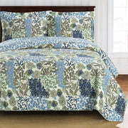 Elena Green Forest Quilt Bedding Oversized Reversible Quilt Set, Full/Queen