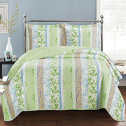 Hayley Spring Reversible Quilt Set in Full/Queen, King/CalKing