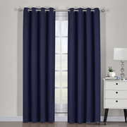 Ava Blackout Weave Curtain Panels With Tie Backs Pair (Set Of 2)