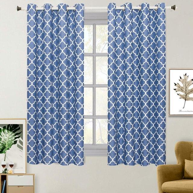 Thermal Insulated Curtain Periwinkle Meridian Pair (Set of 2 Panels)