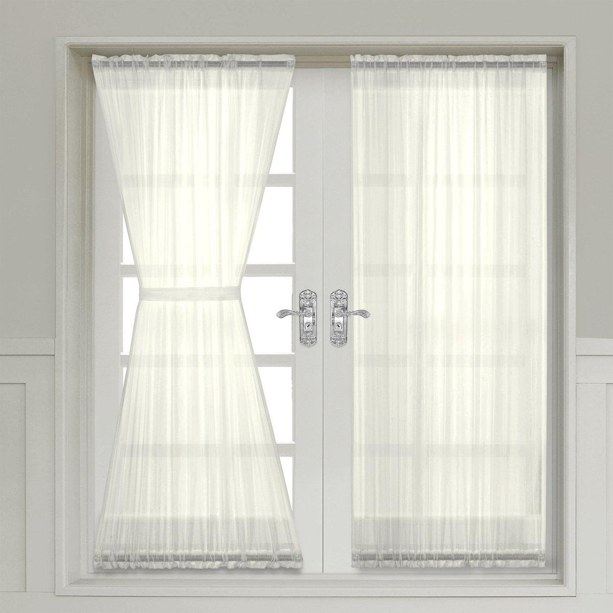 Abri Door Curtain Panel Crushed Sheer (Single)