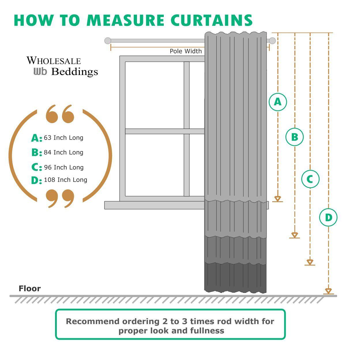 Thermal Insulated Curtain White & Gray Meridian Pair ( Set of 2 Panels)
