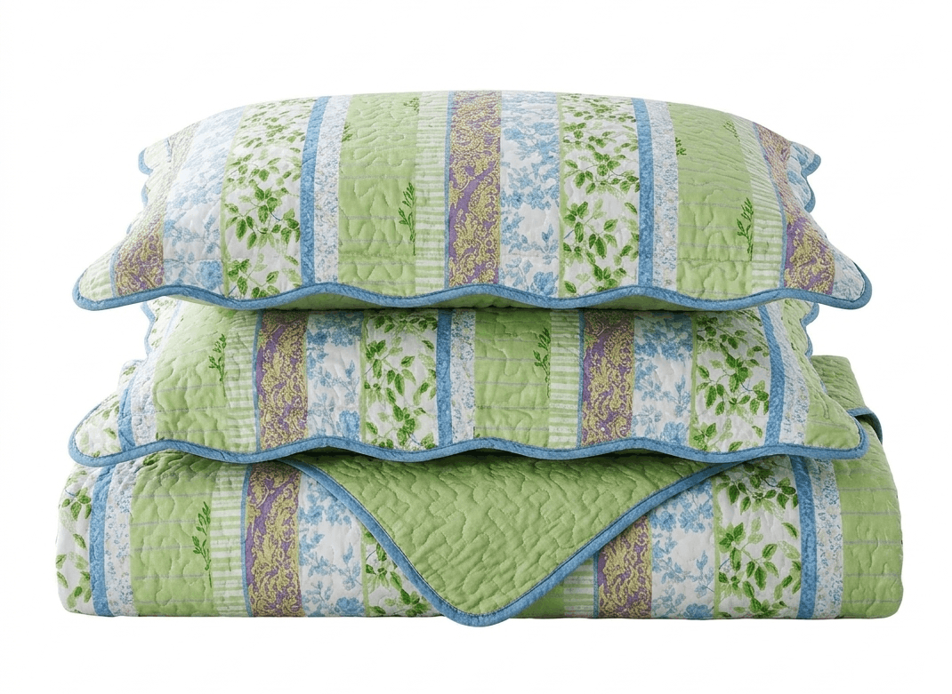 Hayley Spring Reversible Quilt Set in Full/Queen, King/CalKing
